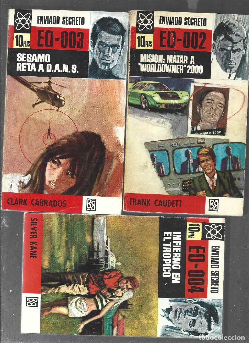 Libros de segunda mano: lote 7 novelas ENVIADO SECRETO 1 2 3 6 7 8 9 , CAUDETT, CLARK CARRADOS, SILVER KANE, BURTON