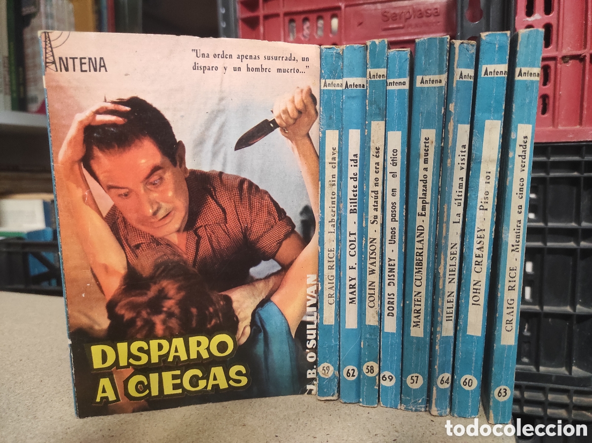 Libros de segunda mano: Lote 9 libros colecci&oacute;n Antena. Disparo a ciegas, Billete de ida, Piso 101, Etc