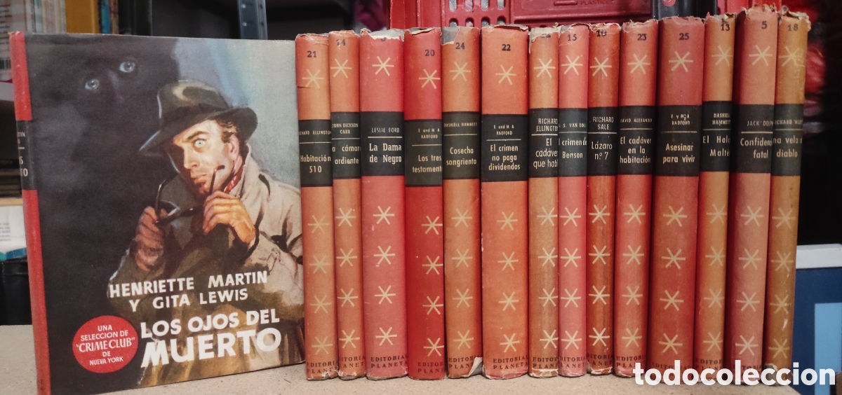 Libros de segunda mano: Lote de 18 libros COLECCI&Oacute;N CRIME CLUB de New York (ver fotos)