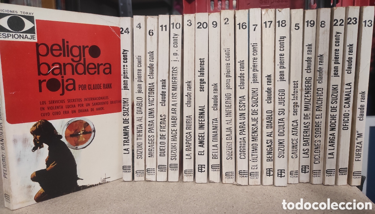 Libros de segunda mano: Lote 20 novelas Espionaje. Ediciones Toray. Colecci&oacute;n Espionaje