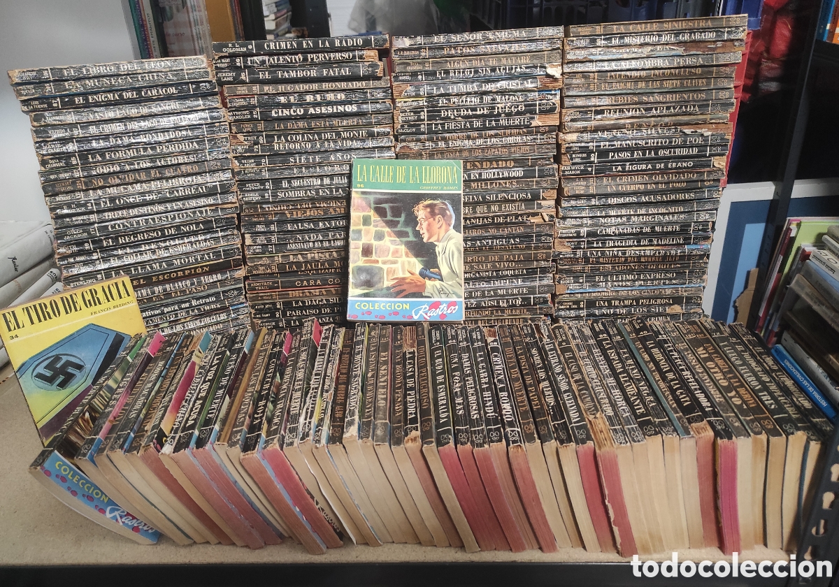 Libros de segunda mano: Lote de 183 novelas policiacas. Colecci&oacute;n Rastros. Argentina