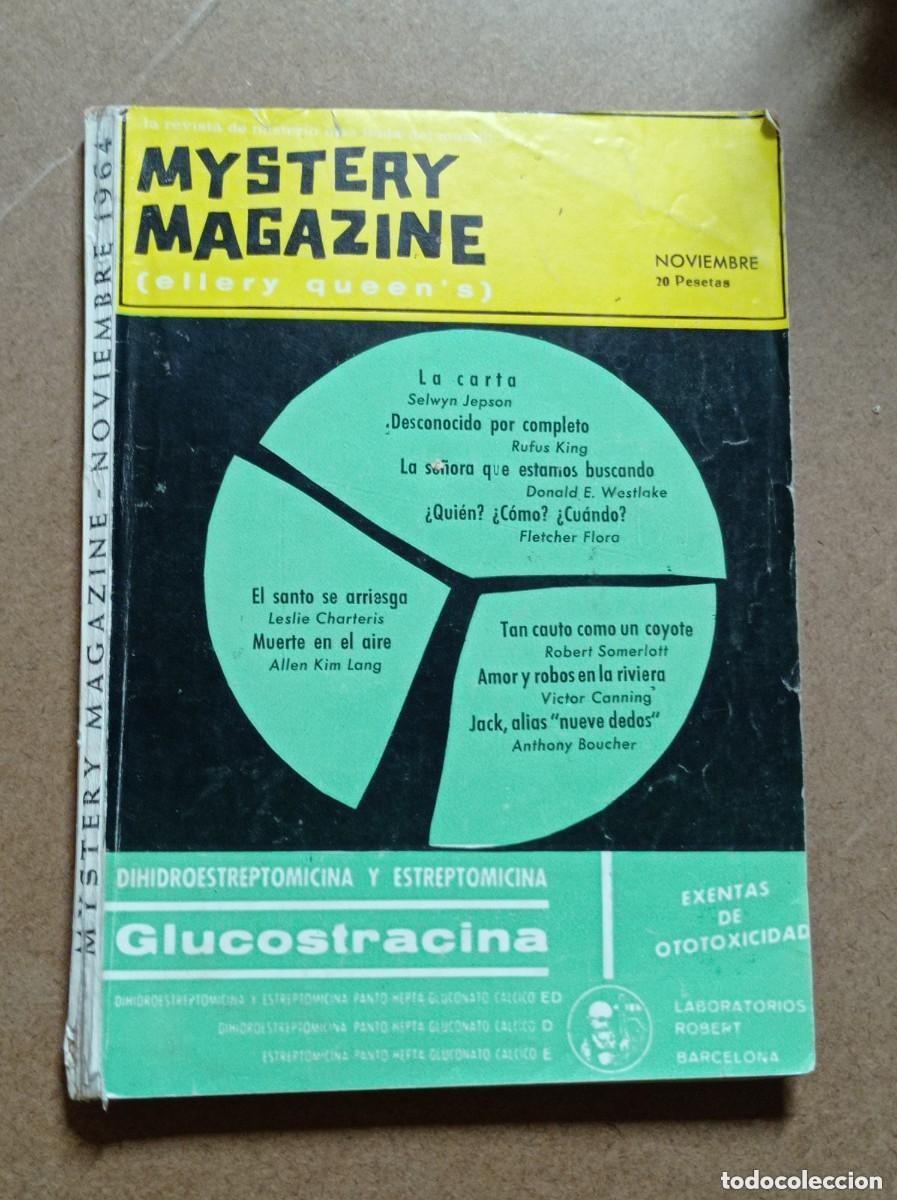 Libros de segunda mano: MYSTERY MAGAZINE (ELLERY QUEEN&rsquo;S). NOVIEMBRE 1964. Varios autores. Leer Sumario. MYNE, 1964. ++++