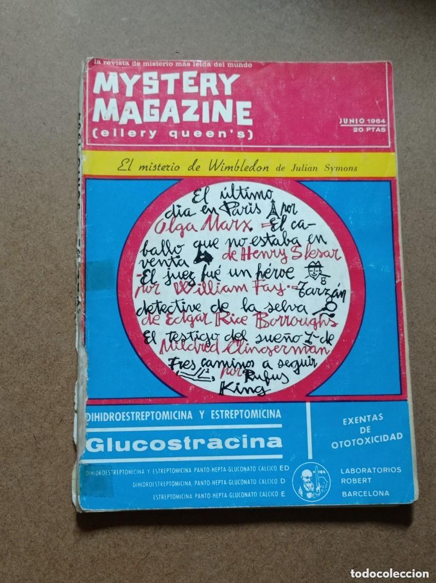 Libros de segunda mano: MYSTERY MAGAZINE (ELLERY QUEEN&rsquo;S). JUNIO 1964. Varios autores. Leer Sumario. MYNE, 1964. ++++