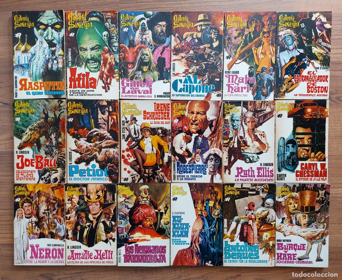 Libros de segunda mano: GALER&Iacute;A SINIESTRA EDITORIAL ROLLAN - LOTE 18 NOVELAS ANTIGUAS-BOLSILIBROS-PULP (MUY BUEN ESTADO)