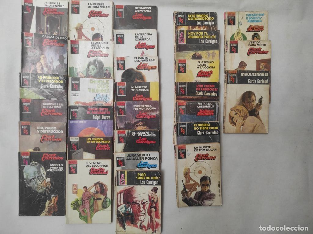Libros de segunda mano: lote 20 novelas BOLSILIBROS SERVICIO SECRETO BRUGUERA usadas pero buen estado + 10 tocadas ,