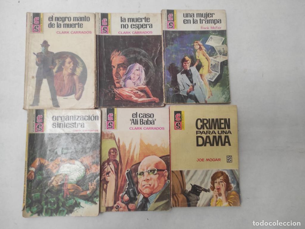Gebrauchte B&uuml;cher: lote 4 novelas BOLSILIBROS BRUGUERA SERVICIO SECRETO CLARK CARRADOS + 2 , usadas pero buen es