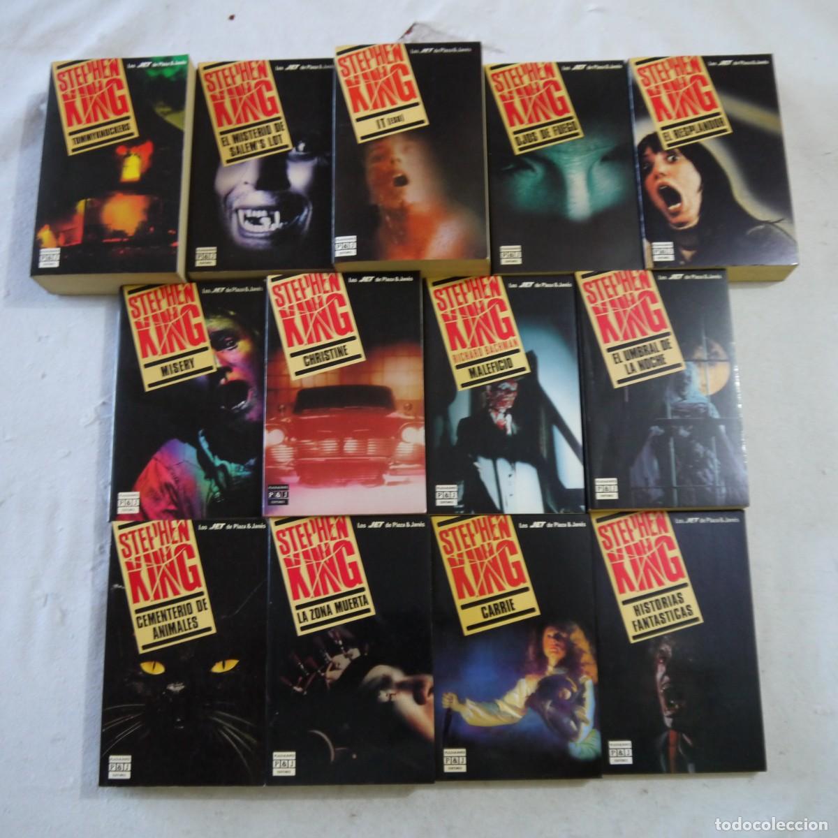 Libros de segunda mano: LOTE DE 13 LIBROS DE STEPHEN KING - COLECCI&Oacute;N JET DE PLAZA & JANES