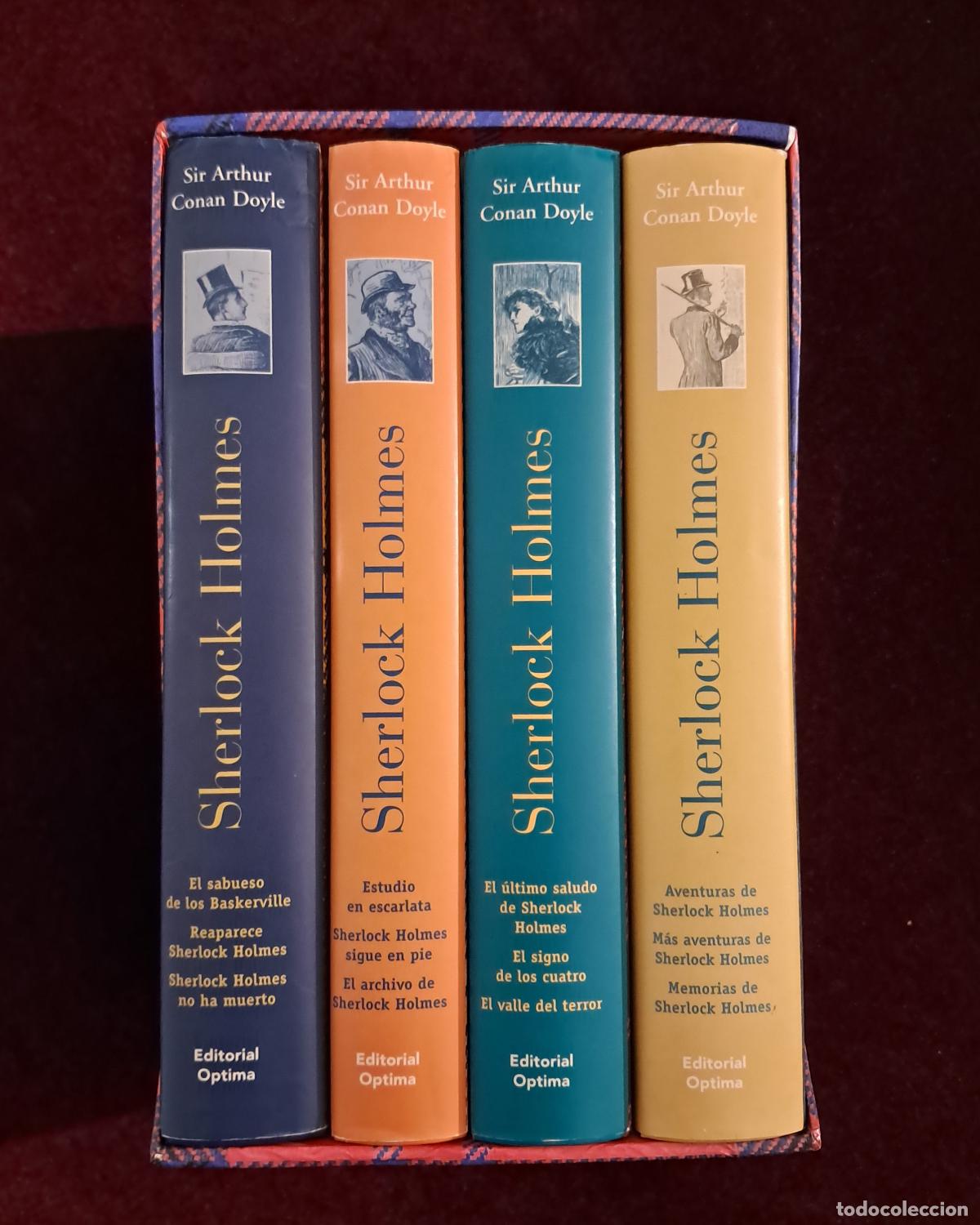 Libros de segunda mano: OBRA COMPLETA SHERLOCK HOLMES. 4 VOL.. Sir Arthur Conan Doyle. Ed. &Oacute;ptima 2002