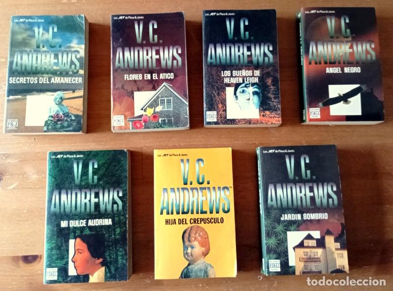Libros de segunda mano: LOTE DE SIETE NOVELAS DE V. C. ANDREWS - EDITORIAL PLAZA & JANES