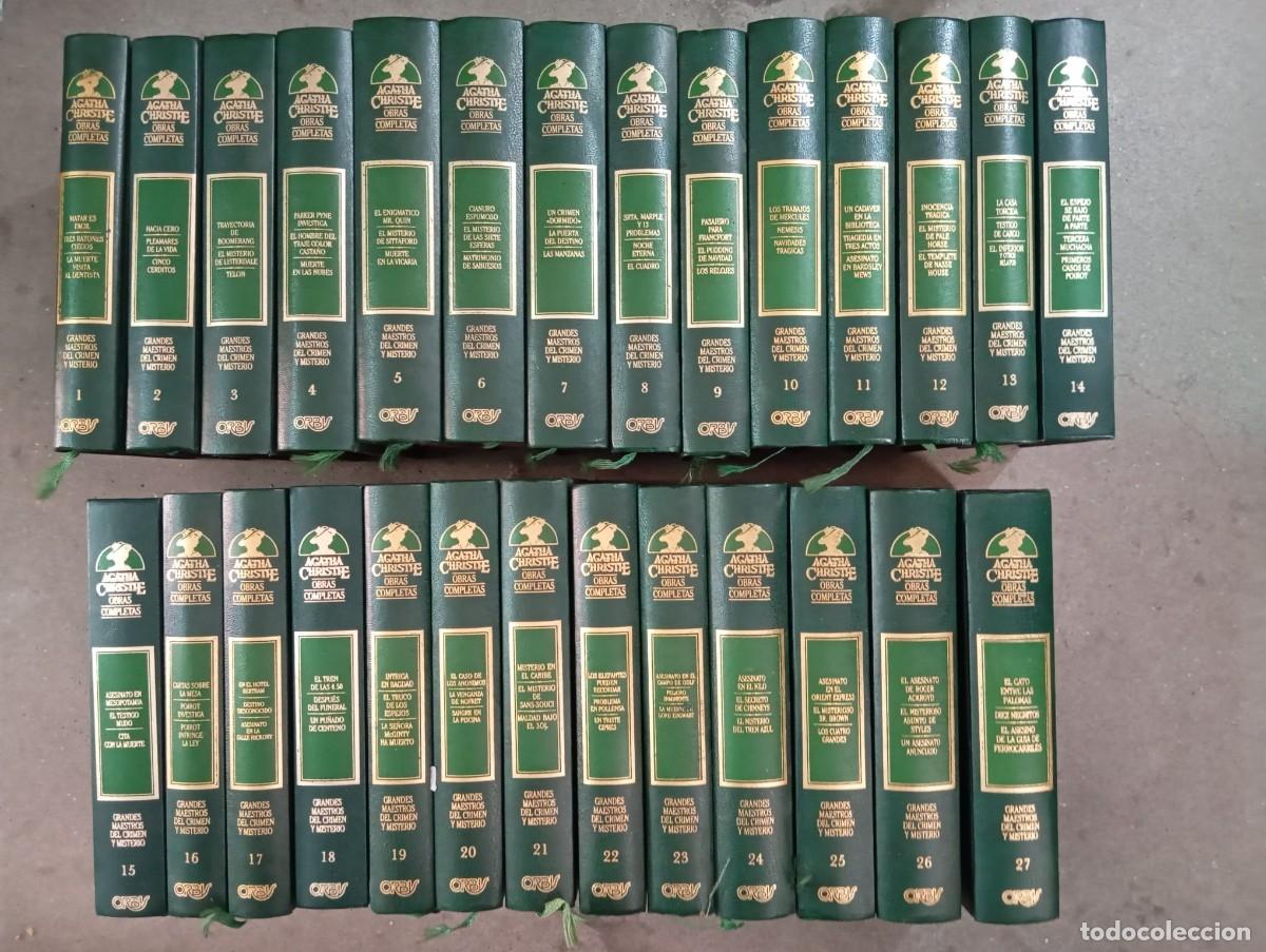 Libros de segunda mano: Obras completas /Agatha Christiete/Orbis 1987 -Colecci&oacute;n completa 27 vol.