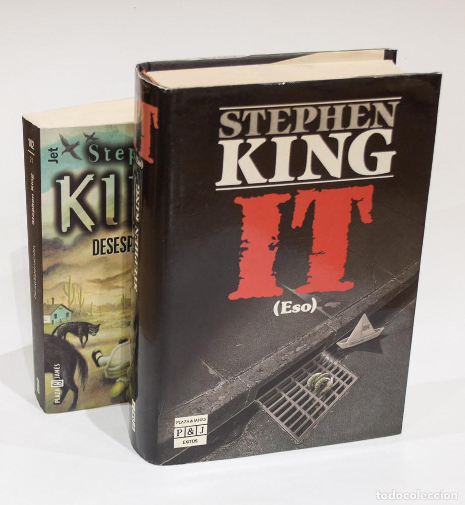Libros de segunda mano: LOTE DE 2 LIBROS DE STEPHEN KING. IT Y DESESPERACION. PLAZA & JANES.
