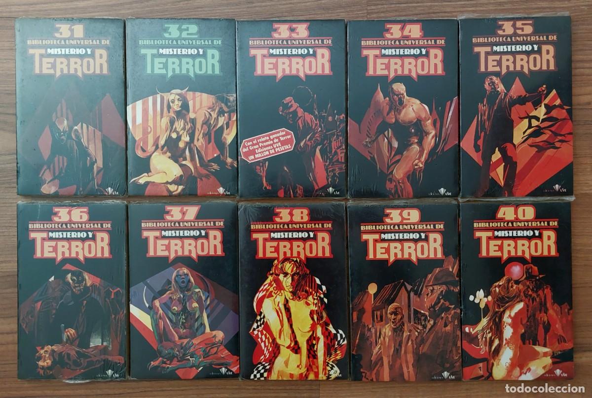 Libros de segunda mano: BIBLIOTECA UNIVERSAL DE MISTERIO Y TERROR (COMPLETA) - LOTE 40 LIBROS (NUEVOS Y PRECINTADOS)