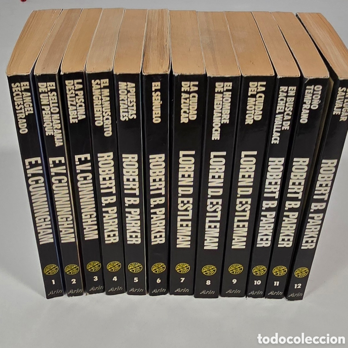 Libros de segunda mano: Lote 12 Ar&iacute;n novela negra COMPLETO Parker Spenser Cunningham Masuto Estleman Walker 1-12