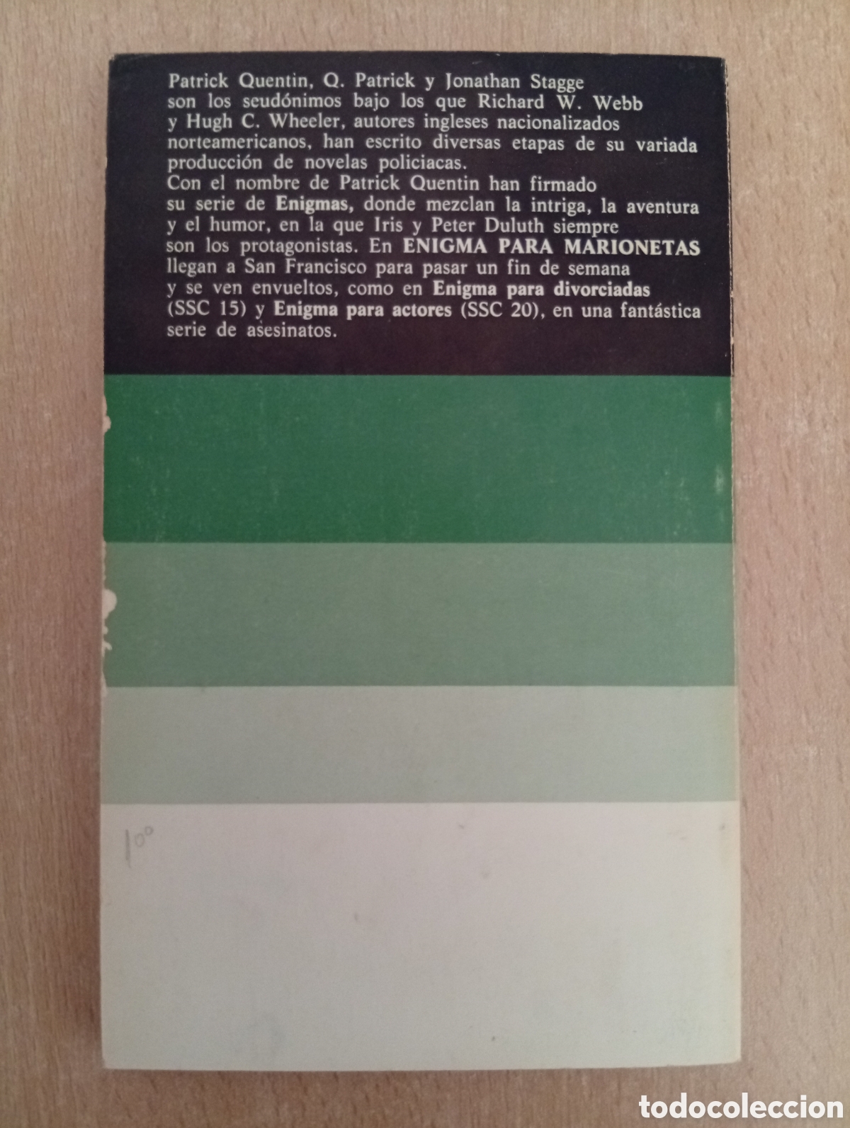 Libros de segunda mano: ENIGMA PARA MARIONETAS. Patrick Quentin - Foto 2