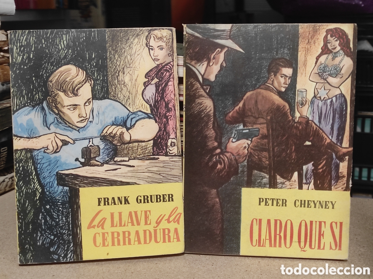 Libros de segunda mano: Frank Gruber, La llave y la cerradura / Claro que si, Peter Cheyney, 1955
