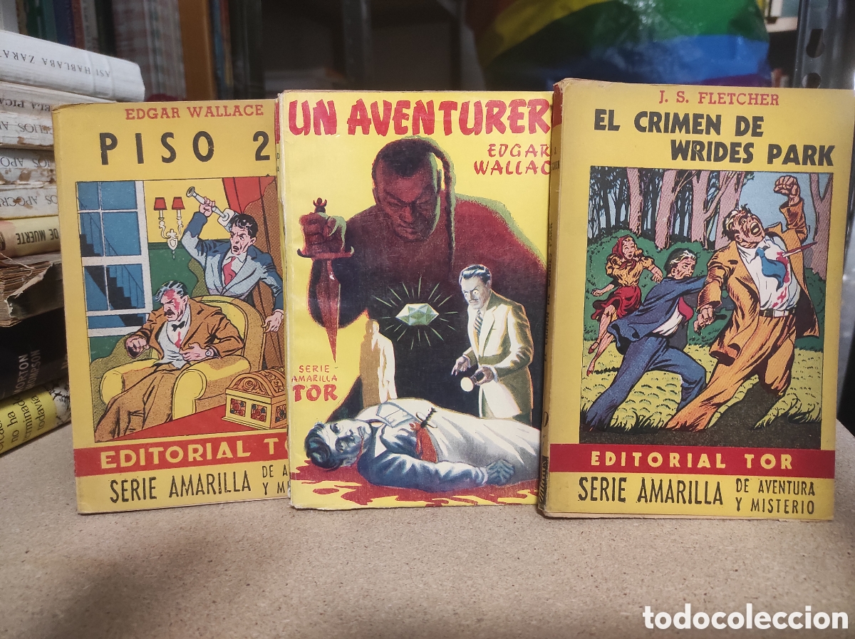 Libros de segunda mano: Lote de 3 libros Editorial Tor Serie Amarilla Crimen y misterio