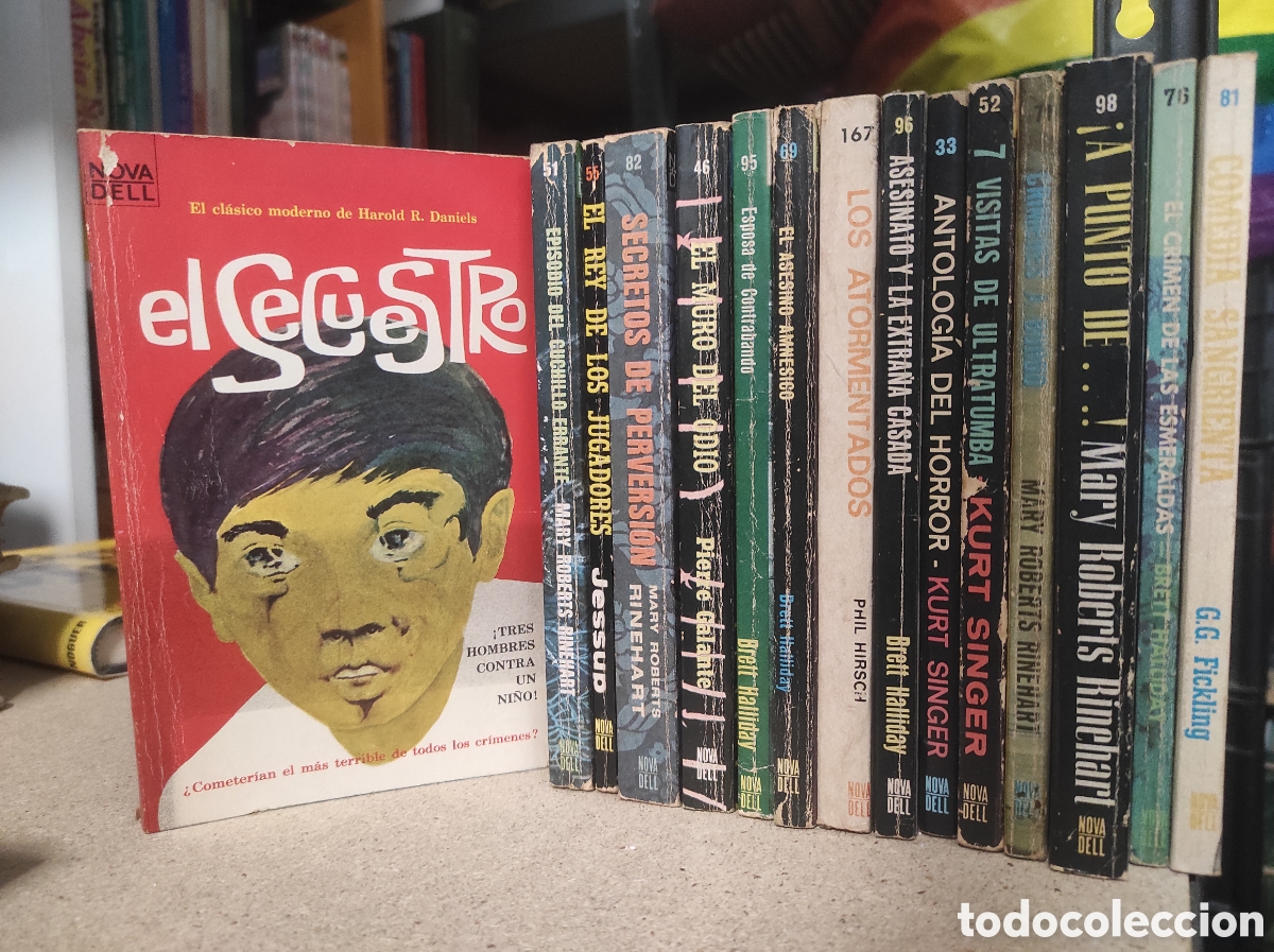 Libros de segunda mano: Lote de 15 libros literatura polic&iacute;aca, misterio y crimen
