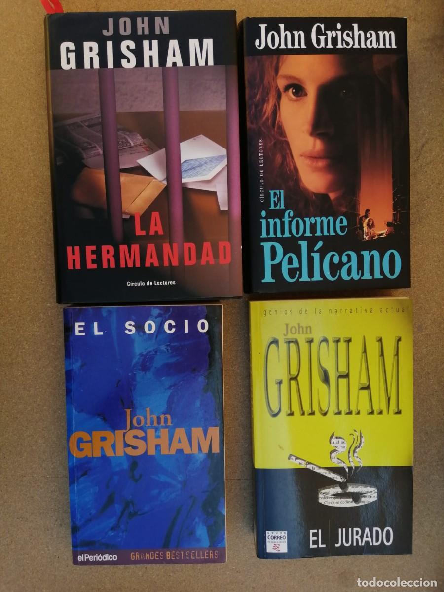 Libros de segunda mano: LA HERMANDAD - EL INFORME PELICANO - EL JURADO - EL SOCIO (JOHN GRISHAM)