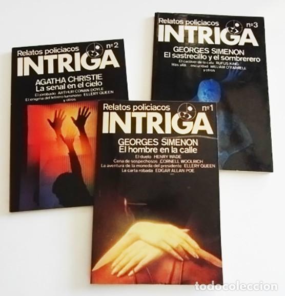Libros de segunda mano: LOTE LIBROS RELATOS POLICIACOS 1 2 3 INTRIGA EL CAD&Aacute;VER DE LA CALA DUELO SIMENON AGATHA CHRISTIE POE