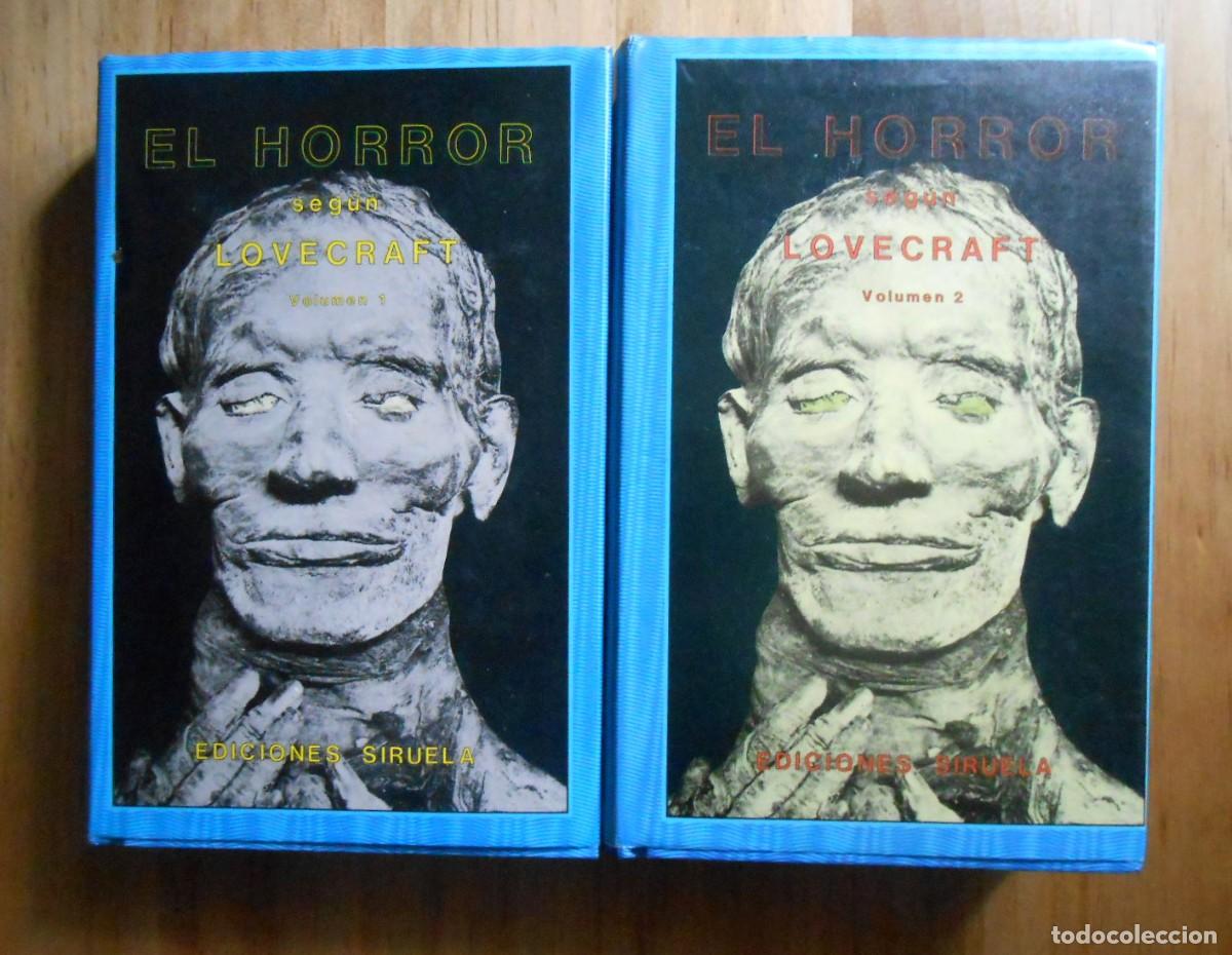 Libros de segunda mano: EL HORROR - LOVECRAFT - TOMOS 1 Y 2 - EDITORIAL SIRUELA