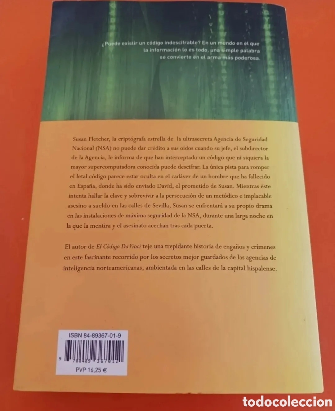Libros de segunda mano: Libro, La fortaleza digital. DAN BROWN. - Foto 6