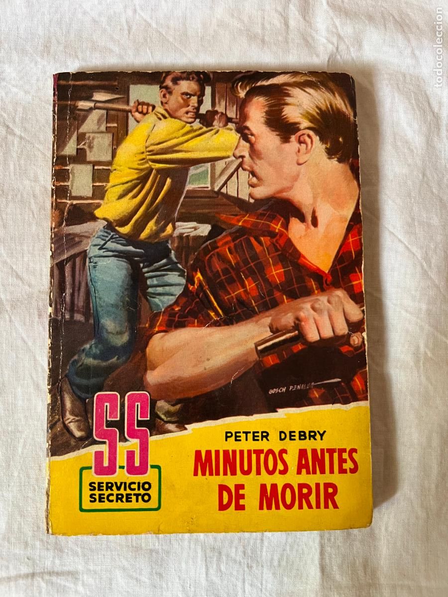 Livres d'occasion: SS SERVICIO SECRETO N&ordm; 276 - MINUTOS ANTES DE PARTIR, P. DEBRY, 1&ordf;ED 1955, ED. BRUGUERA, DIB. BADIA
