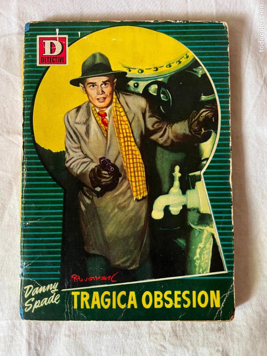 Livres d'occasion: Novela D DETECTIVE, n&ordm; 24, TRAGICA OBSESION, DANNY SPADE, 1&ordf;Ed. 1953. E. BRUGUERA,DIB. J. A. PARRAS