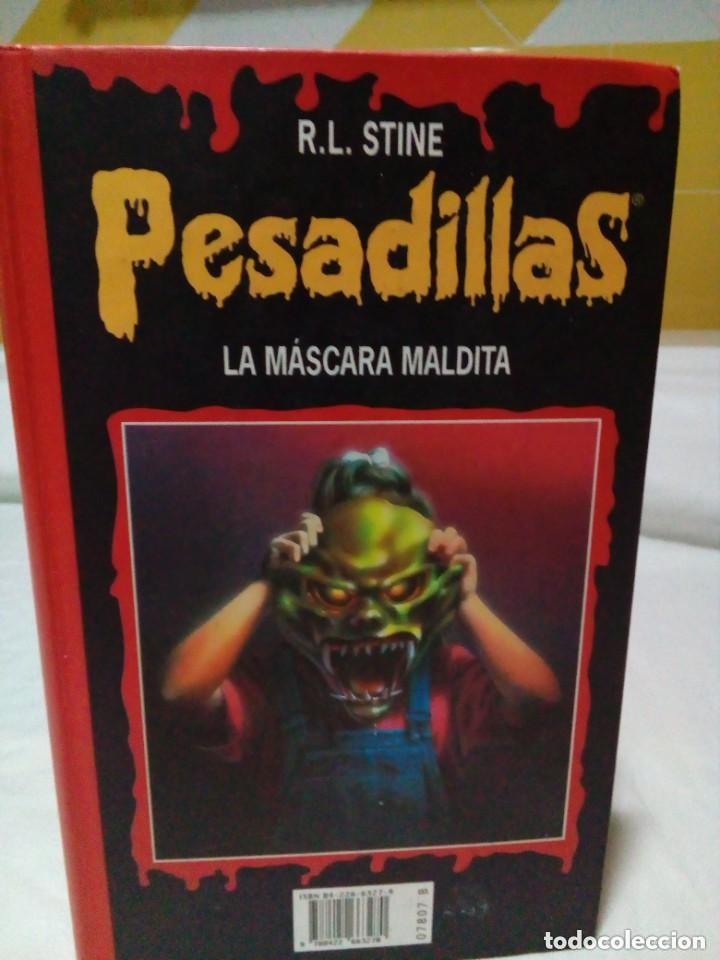 Second hand books: PESADILLAS- R.L. STINE- 2 EN 1-LA MASCARA MALDITA Y VISITA ATERRADORA