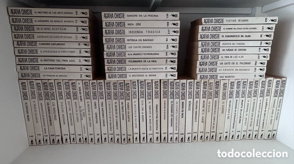 Libros de segunda mano: LOTE 65 LIBROS DE AGATHA CHRISTIE. EDITORIAL MOLINO