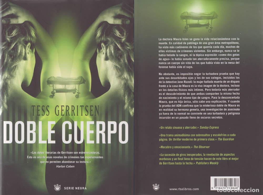 Second hand books: DOBLE CUERPO - TESS GUERRITSEN - SERIE NEGRA