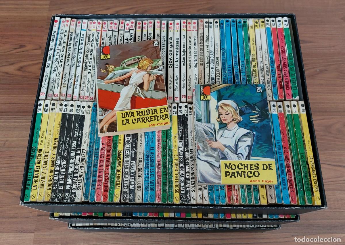 Libros de segunda mano: BRUGUERA PUNTO ROJO - LOTE 310 NOVELAS POLICIACAS ANTIGUAS-BOLSILIBROS-PULP