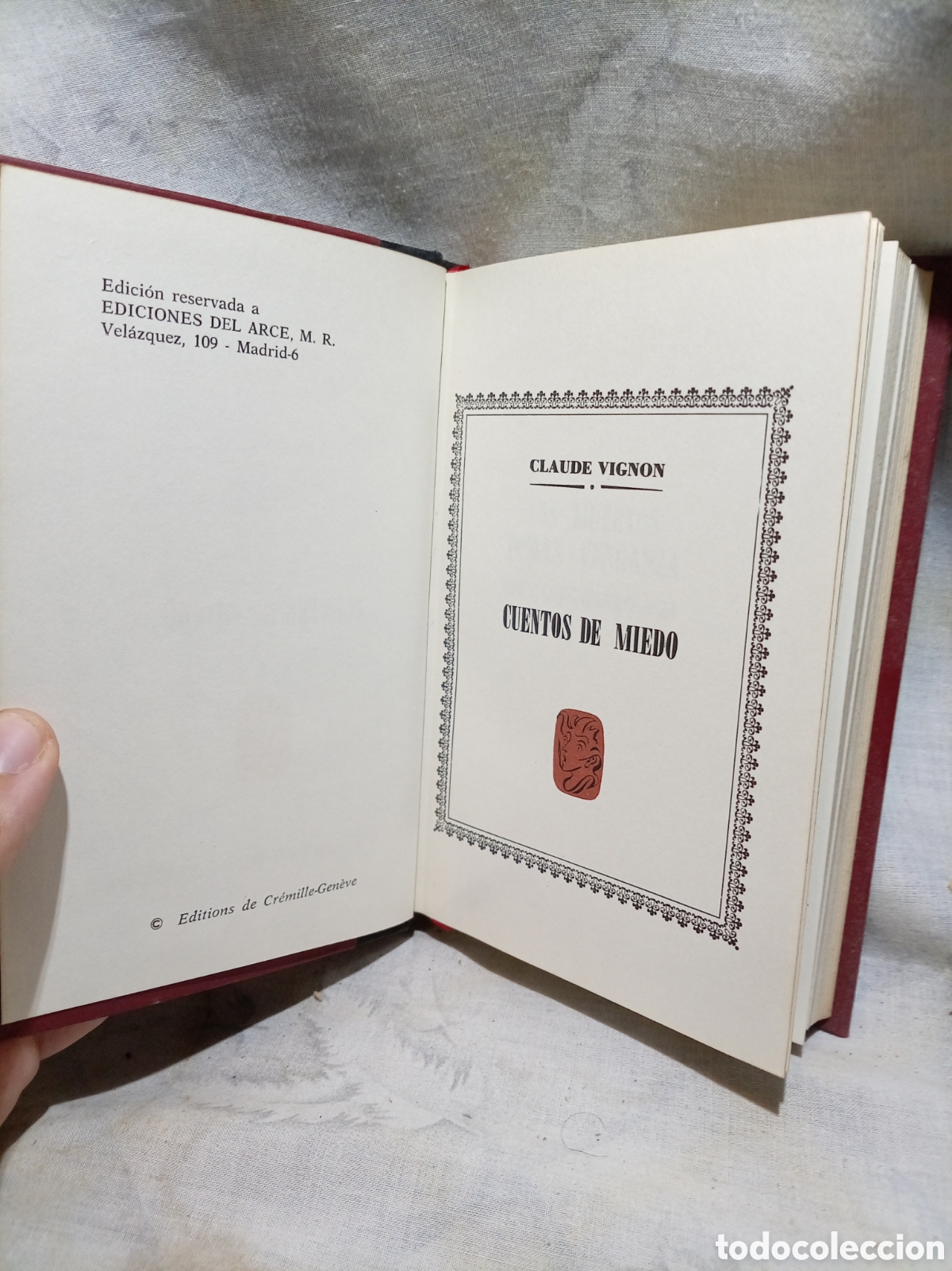 Libros de segunda mano: CUENTOS DE MIEDO DE CLAUDE VIGNON, EDICIONES DEL ARCE - Foto 2