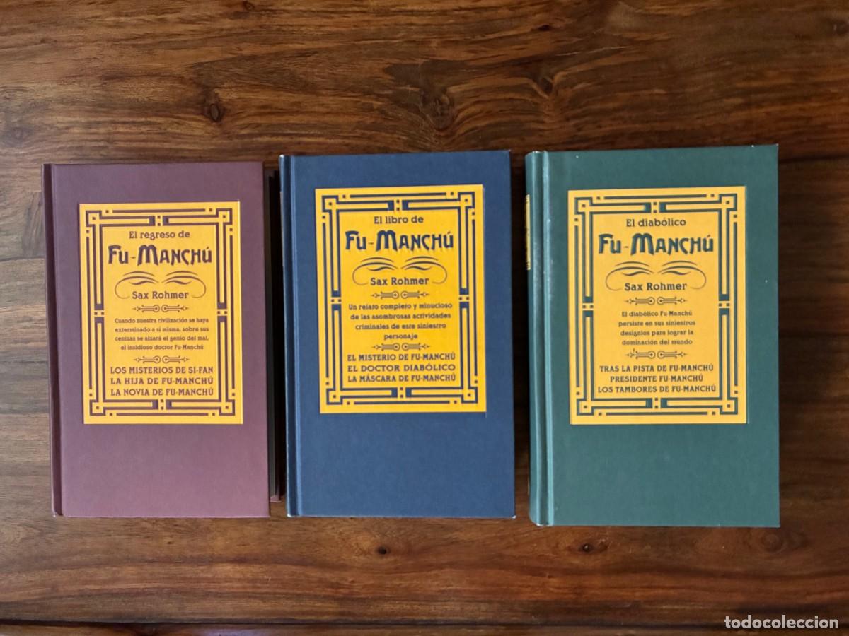 Libros de segunda mano: Fu Manchu. Sax Rohmer. 3 vol&uacute;menes. Completa. Ediciones B