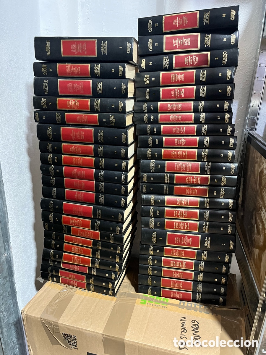 Libros de segunda mano: Lote 43 libros obras selectas Orbis: Raymond Chandler, Rex Stout, Georges Simenon Patricia Highsmith