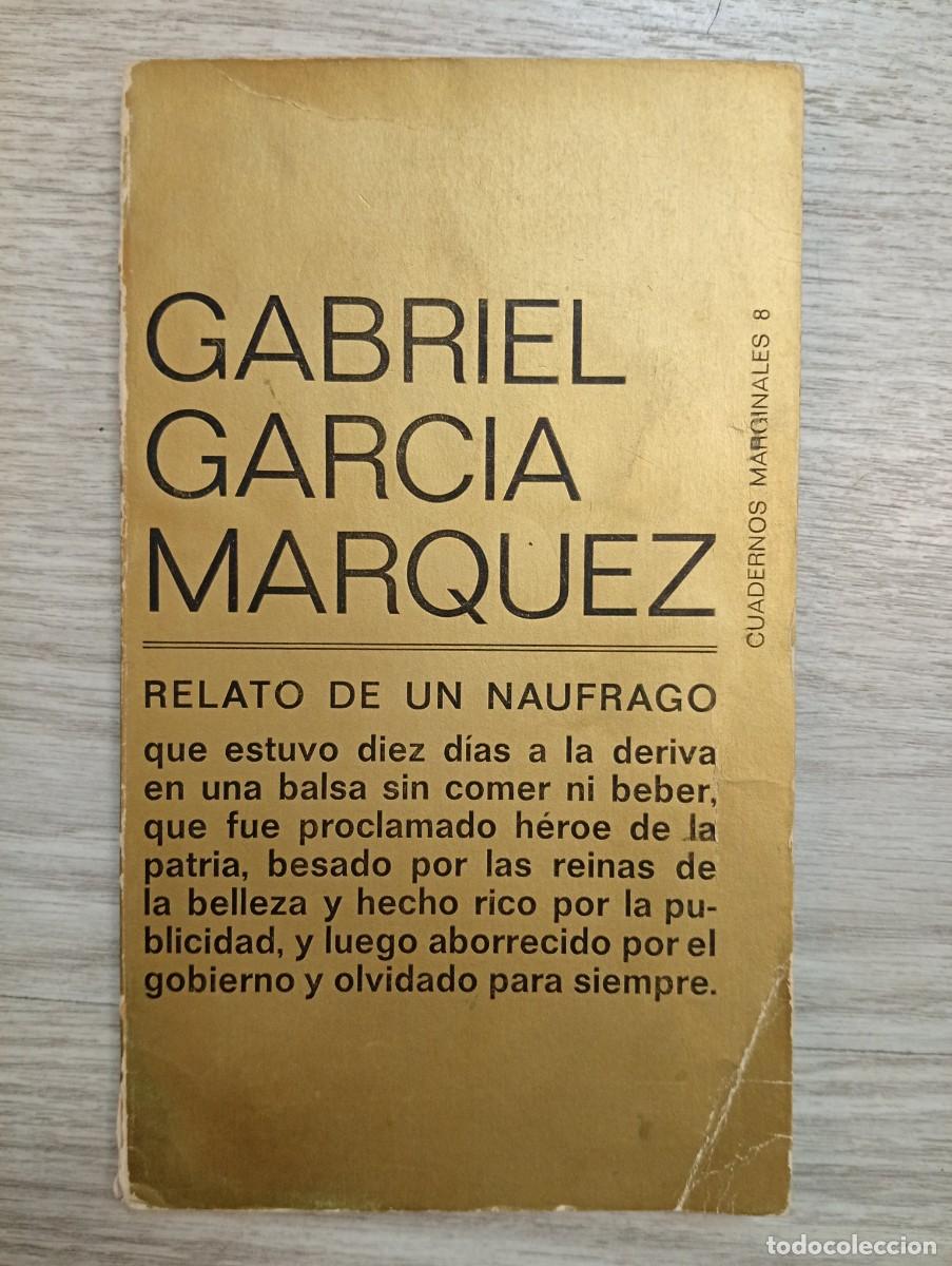 Libros de segunda mano: Gabriel Garc&iacute;a M&aacute;rquez. Relato de un n&aacute;ufrago. PRIMERA EDICI&Oacute;N