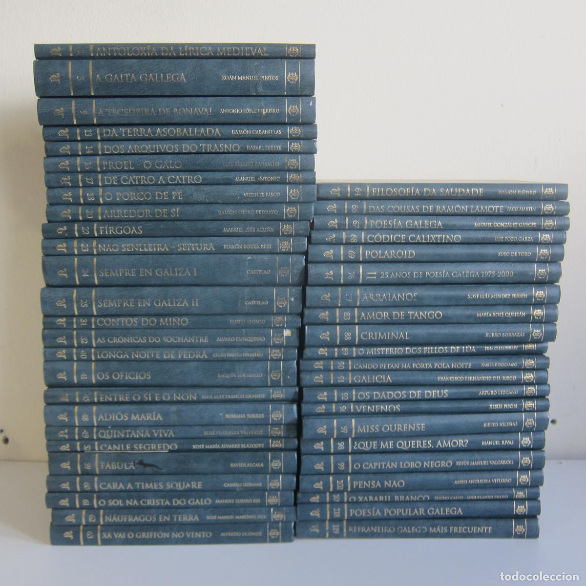 Libros de segunda mano: BIBLIOTECA GALEGA (LVDG) 47 UD. NOVELAS POES&Iacute;A