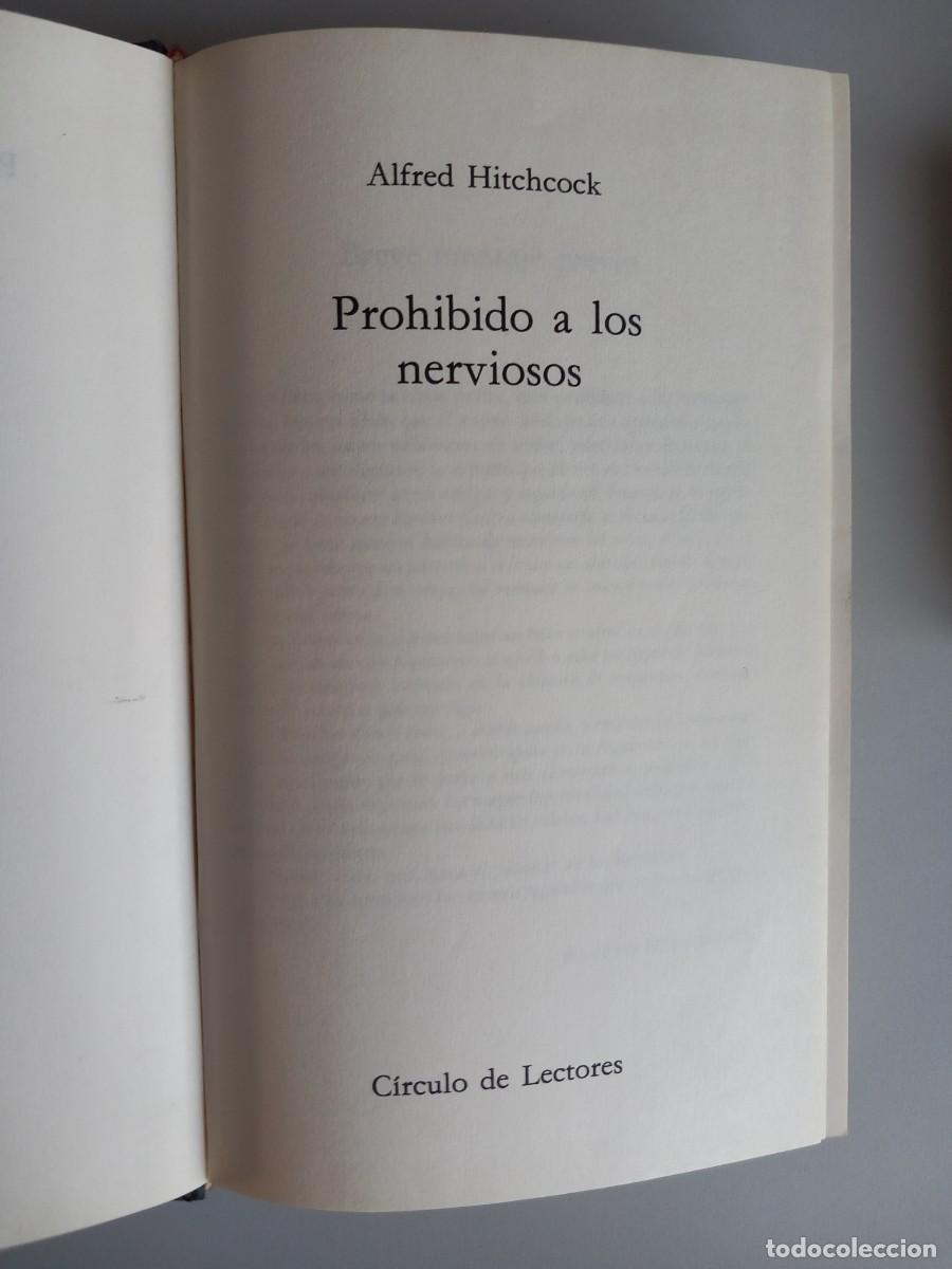 Libros de segunda mano: PROHIBIDO A LOS NERVIOSOS. Alfred Hitchcock. C&iacute;rculo de Lectores