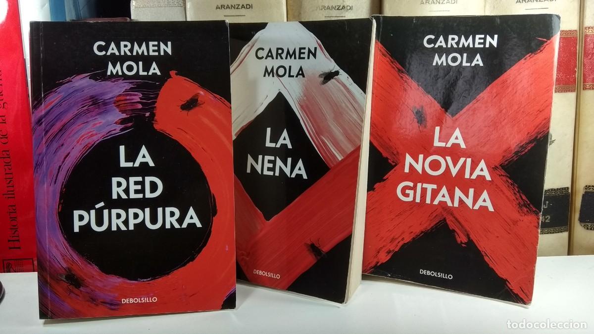 Libros de segunda mano: Lote 3 t&iacute;tulos misma autora: LA RED P&Uacute;RPURA / LA NOVIA GITANA / LA NENA, por Carmen Mola.