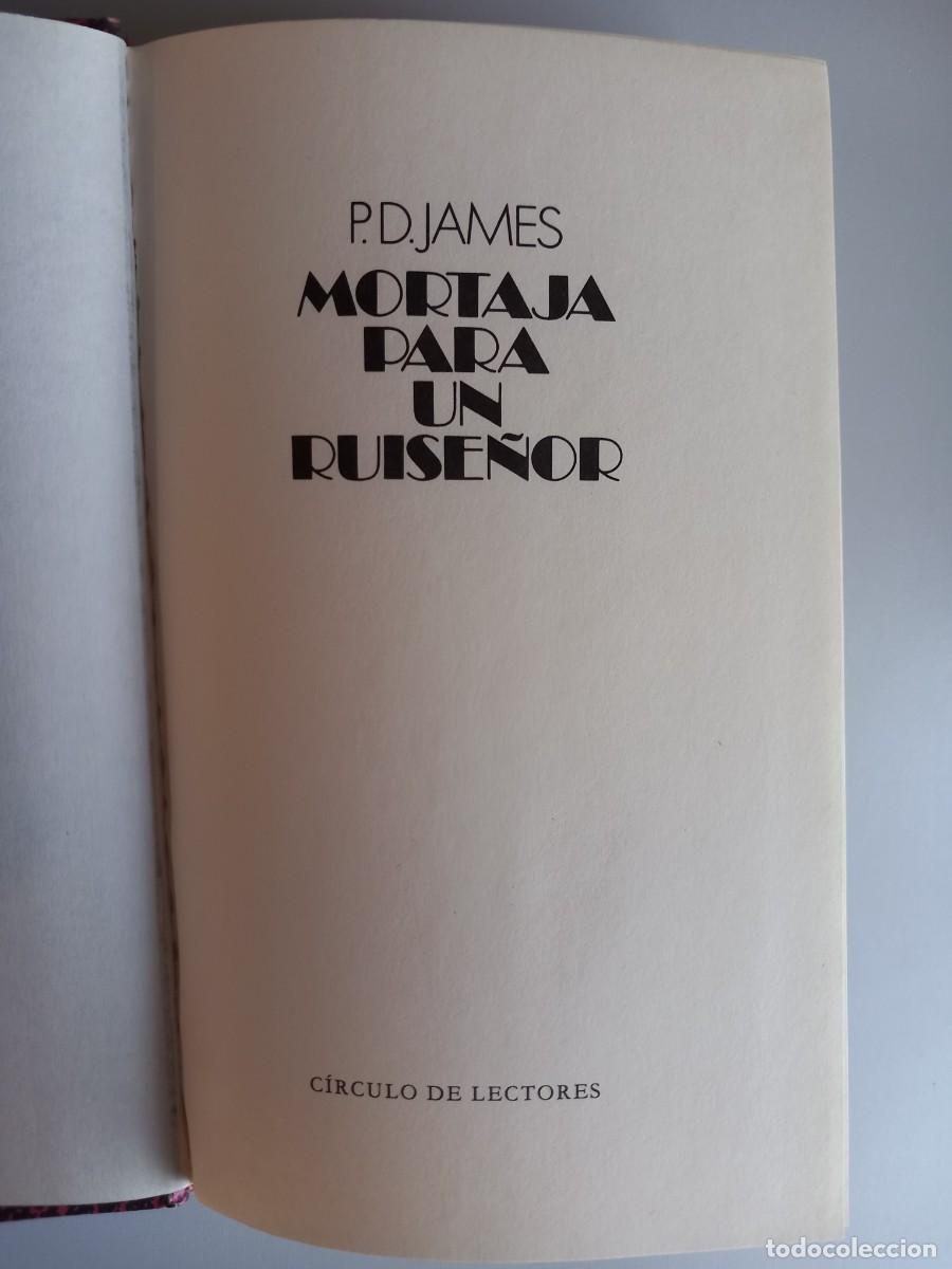 Libros de segunda mano: MORTAJA PARA UN RUISE&Ntilde;OR. P.D.James. C&iacute;rculo de Lectores