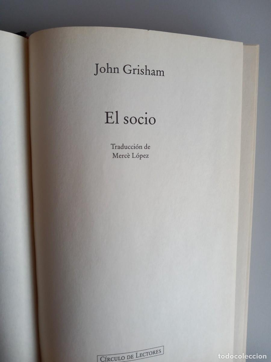 Libros de segunda mano: ELSOCIO. John Grisham. C&iacute;rculo de Lectores