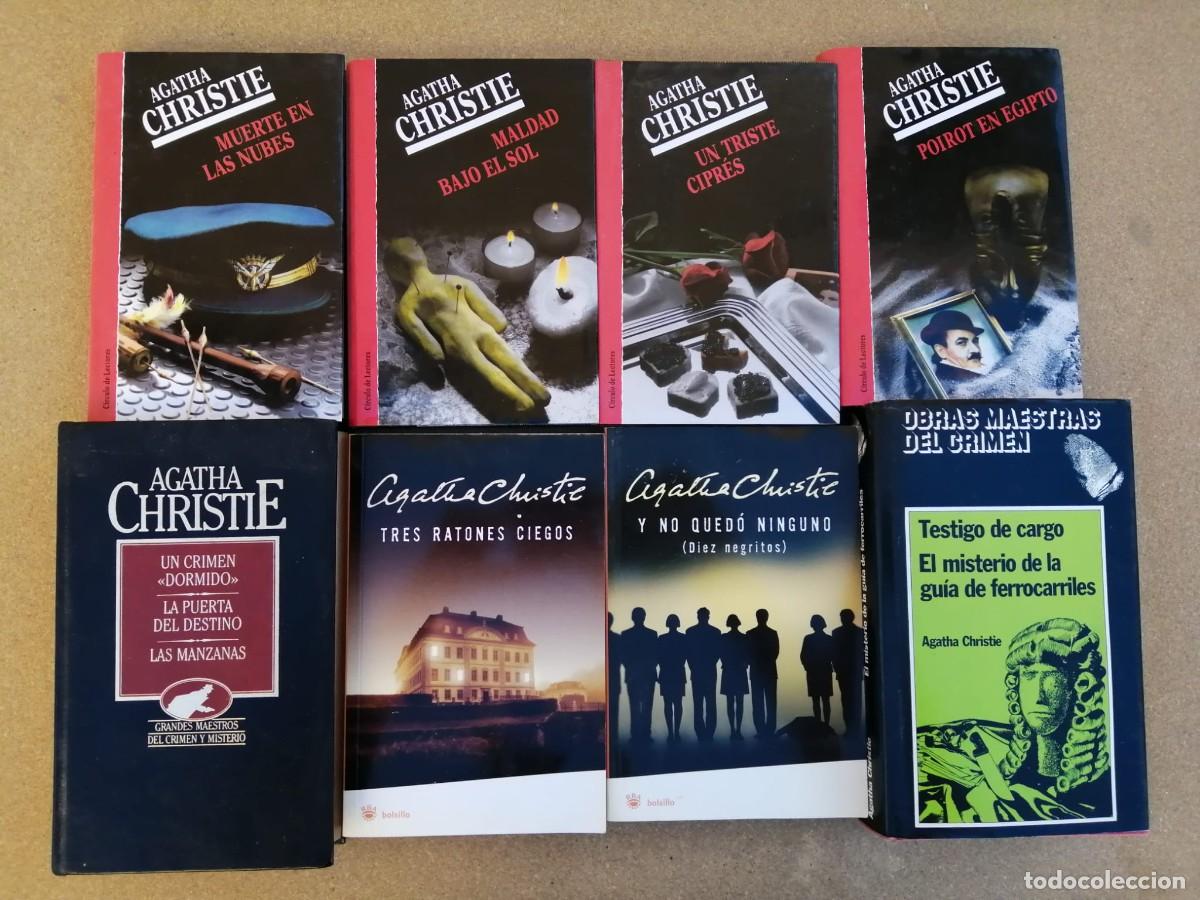 Libros de segunda mano: LOTE 8 NOVELAS AGATHA CHRISTIE (TRES RATONES CIEGOS - Y NO QUEDO NINGUNO - MALDAD BAJO EL SOL -...)