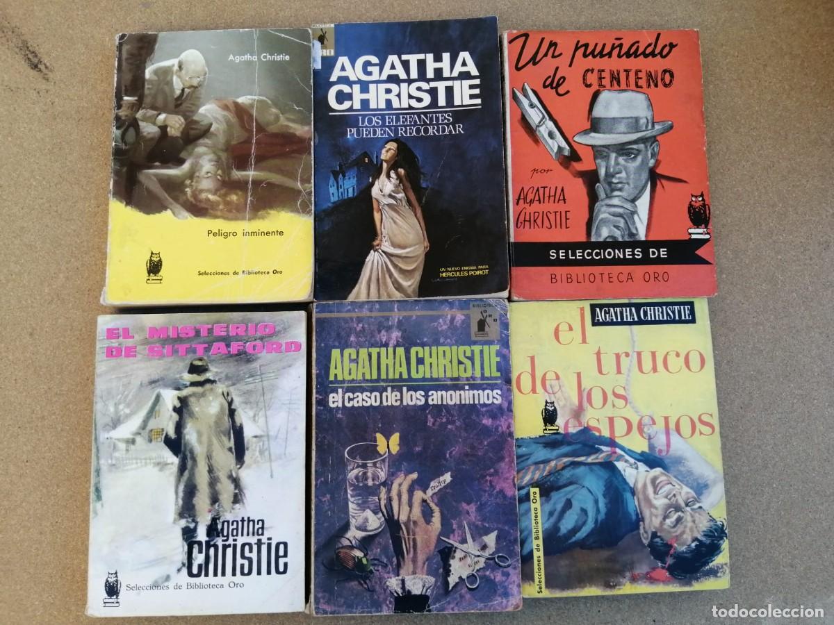 Libros de segunda mano: LOTE 6 NOVELAS AGATHA CHRISTIE (PELIGRO INMINENTE - EL TRUCO DE LOS ESPEJOS - UN PU&Ntilde;ADO DE CENTENO -