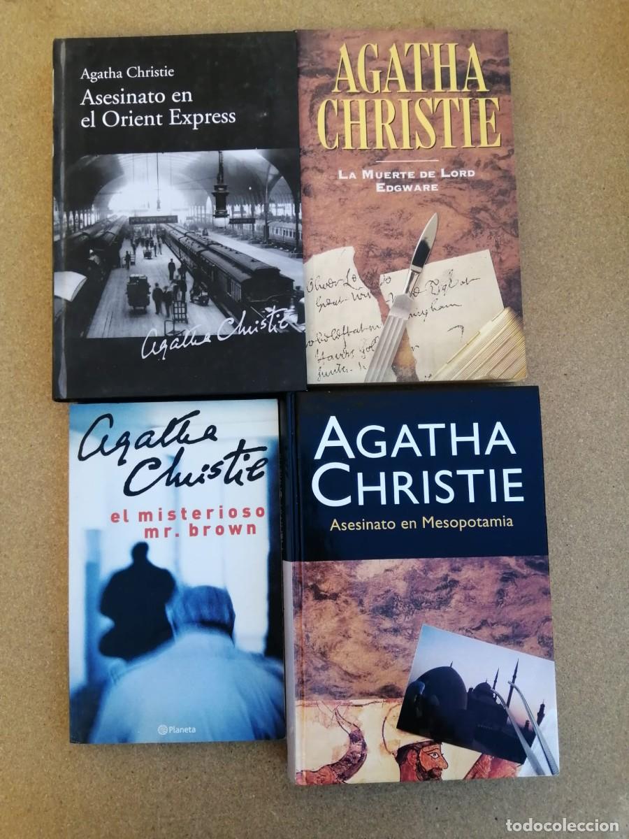 Libros de segunda mano: LOTE 4 NOVELAS AGATHA CHRISTIE (EL MISTERIOSO Mr BROWN - ASESINATO EN EL ORIENT EXPRESS - ASESINATO