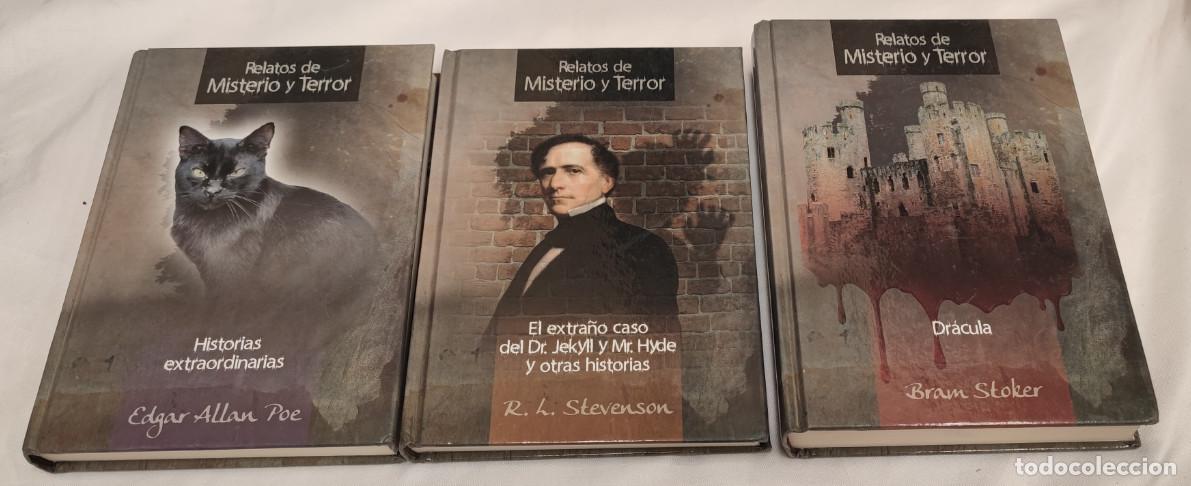 Second hand books: 3 LIBROS, RELATOS DE MISTERIO Y TERROR, EDGAR ALLAN POE, HISTORIAS EXTRAORDINARIAS, ETC. PLANETA