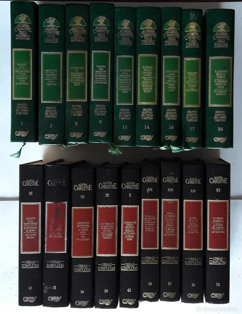 Libros de segunda mano: 18 libros Agatha Christie con 3 novelas cada uno