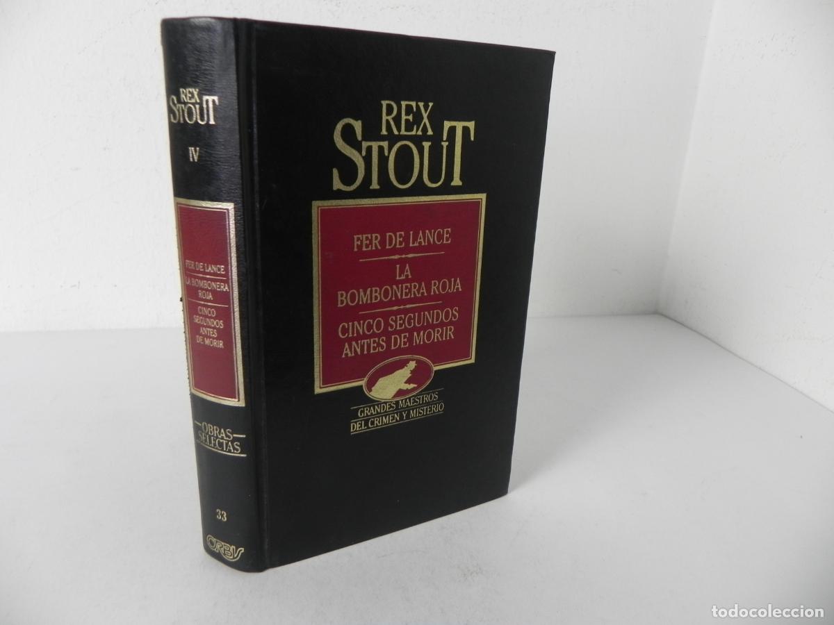 Libros de segunda mano: FER DE LANCE / LA BOMBONERA ROJA / ... (REX STOUT) EDICIONES ORBIS-1984 (GRANDES MAESTROS CRIMEN 33