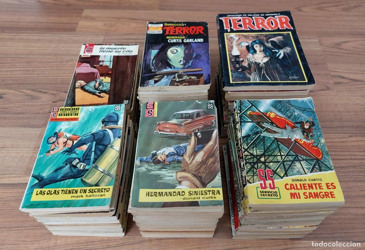 Libros de segunda mano: LOTE 88 NOVELAS ANTIGUAS VARIAS COLECCIONES TERROR - BOLSILIBROS-PULP