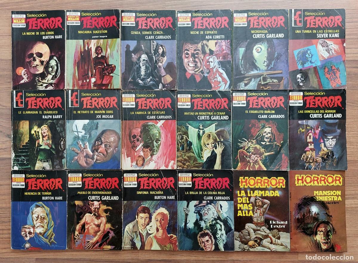 Libros de segunda mano: LOTE 31 NOVELAS ANTIGUAS VARIAS COLECCIONES TERROR - BOLSILIBROS-PULP