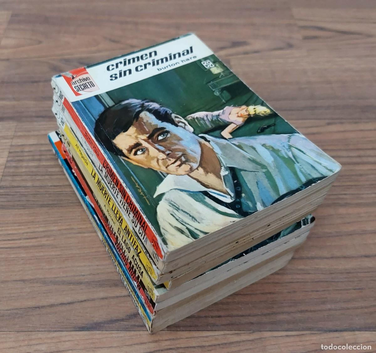 Libros de segunda mano: LOTE 10 NOVELAS ANTIGUAS ARCHIVO SECRETO Y ENVIADO SECRETO - BOLSILIBROS-PULP