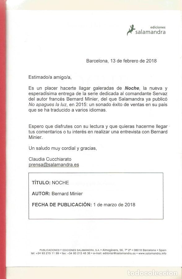 Libros de segunda mano: NOCHE - BERNARD MINIER - Foto 2